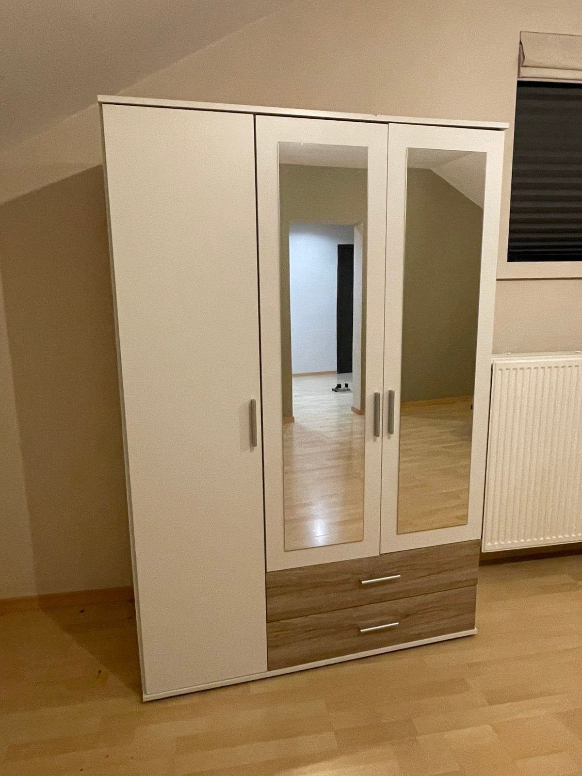 Witte kast, Huis en Inrichting, Kasten | Kleerkasten, Gebruikt, 100 tot 150 cm, Met lade(s), 150 tot 200 cm