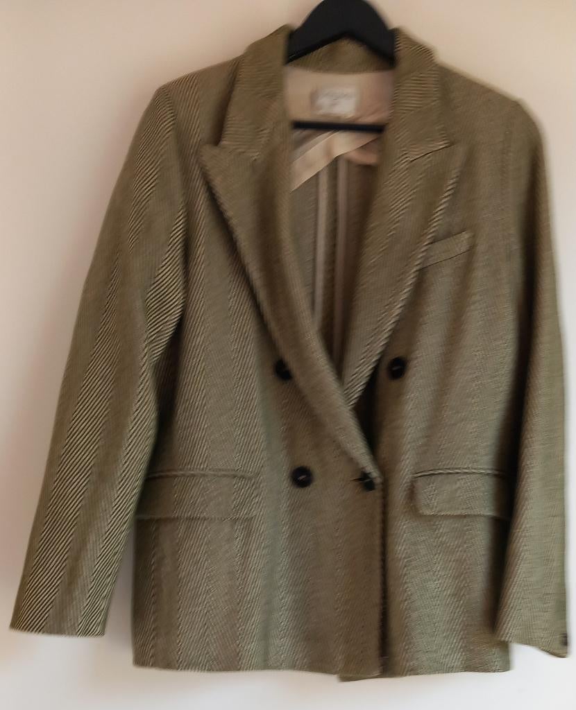 Forte Forte broek &blazer, visgraatmotief oker/bruin, Kleding | Dames, Kostuum of Pak, Overige kleuren, Zo goed als nieuw, FORTE FORTE