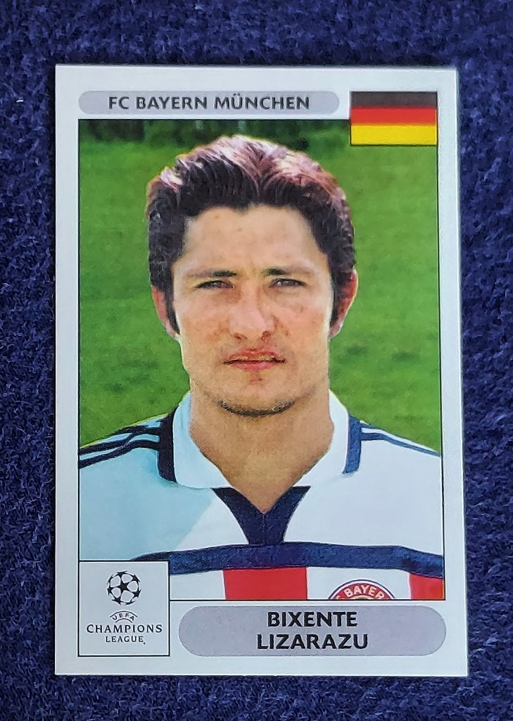 Panini sticker card voetbal ' Ch. League 2000 - B. Lizarazu', Enlèvement ou Envoi, Neuf, Autocollant