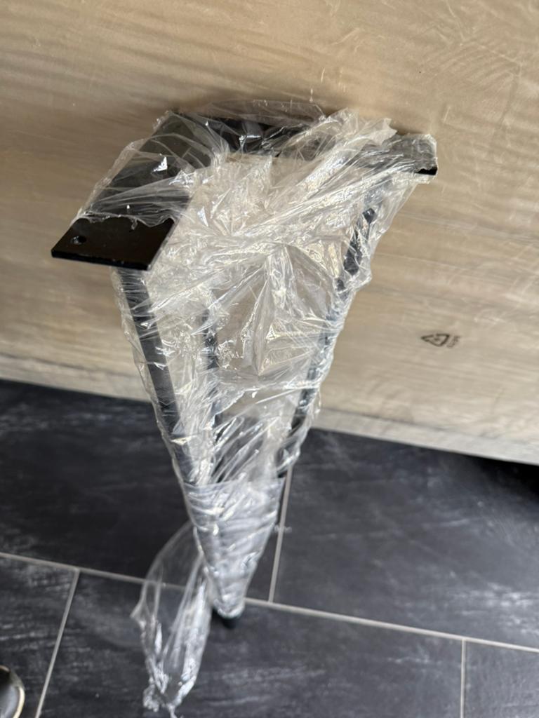 Pieds pour table en acier noir, Maison & Meubles, Pièces pour table, Enlèvement, Neuf