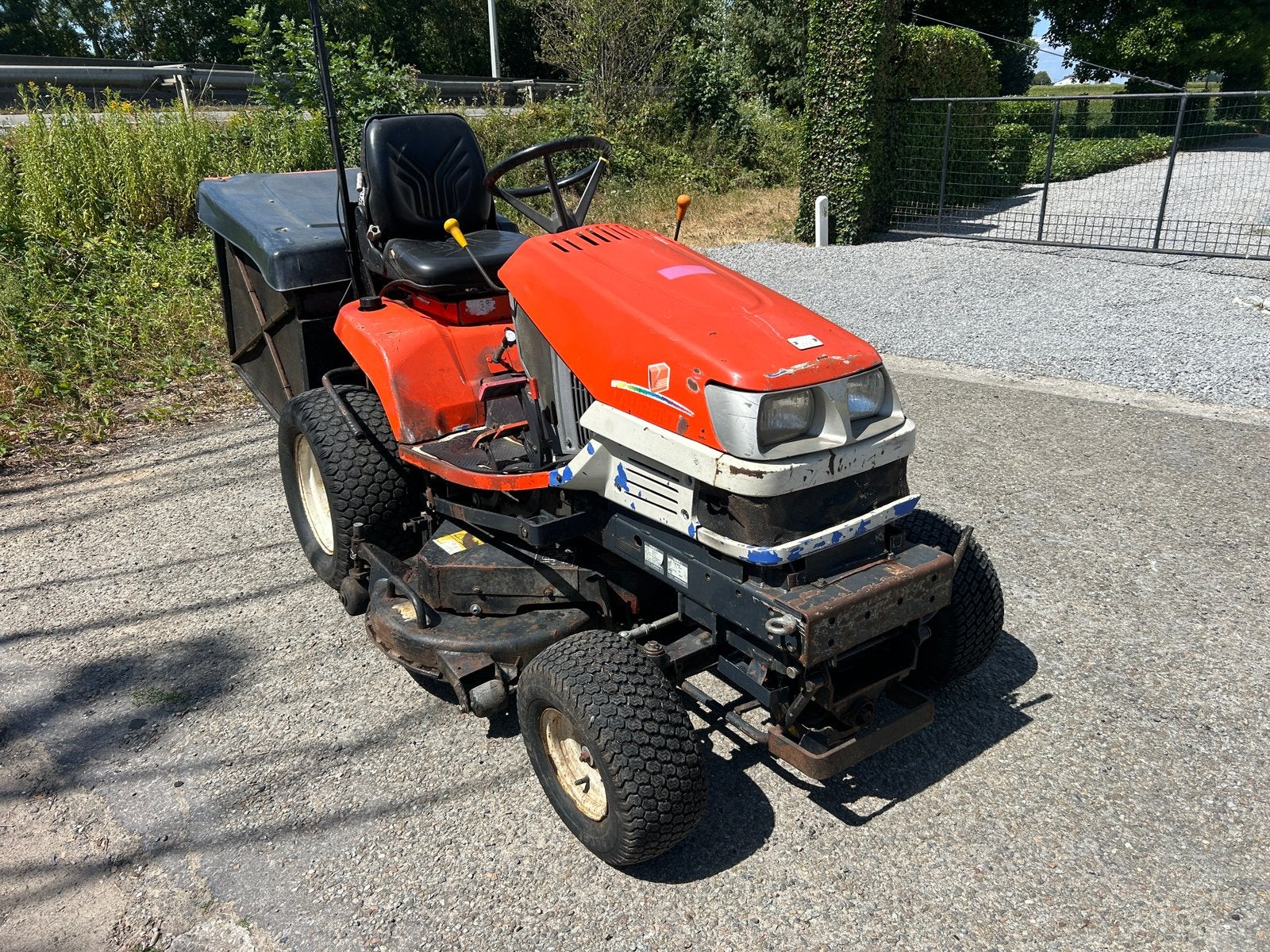 Iseki sxg22 diesel 3 cilinder 22pk, Tuin en Terras, Zitmaaiers, Ophalen, Gebruikt, Opvangbak, 120 cm of meer