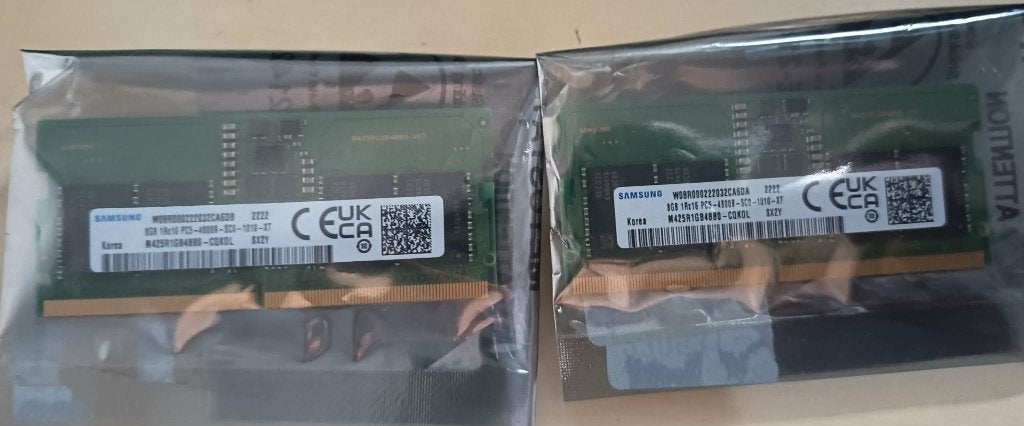 Samsung So-Dimm 2 x 8 Gb DDR5 4800 Mhz, Enlèvement ou Envoi, Comme neuf, DDR5, Laptop