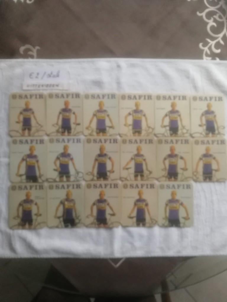 Losse bierviltjes uit te kiezen Safir wielrenners St. Louis, Ophalen of Verzenden, Viltje(s)