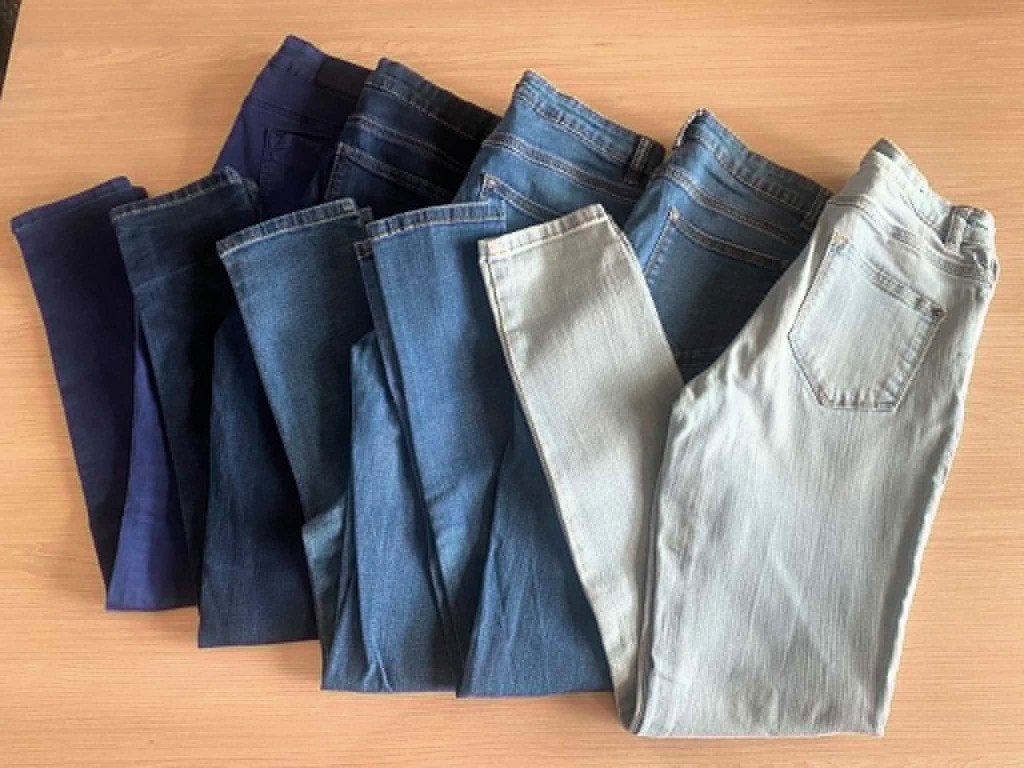 pakket 5 broeken - skinny jeans - maat 36 / S, Kleding | Dames, Broeken en Pantalons, Blauw, Bel & Bo, Ophalen of Verzenden, Maat 36 (S)