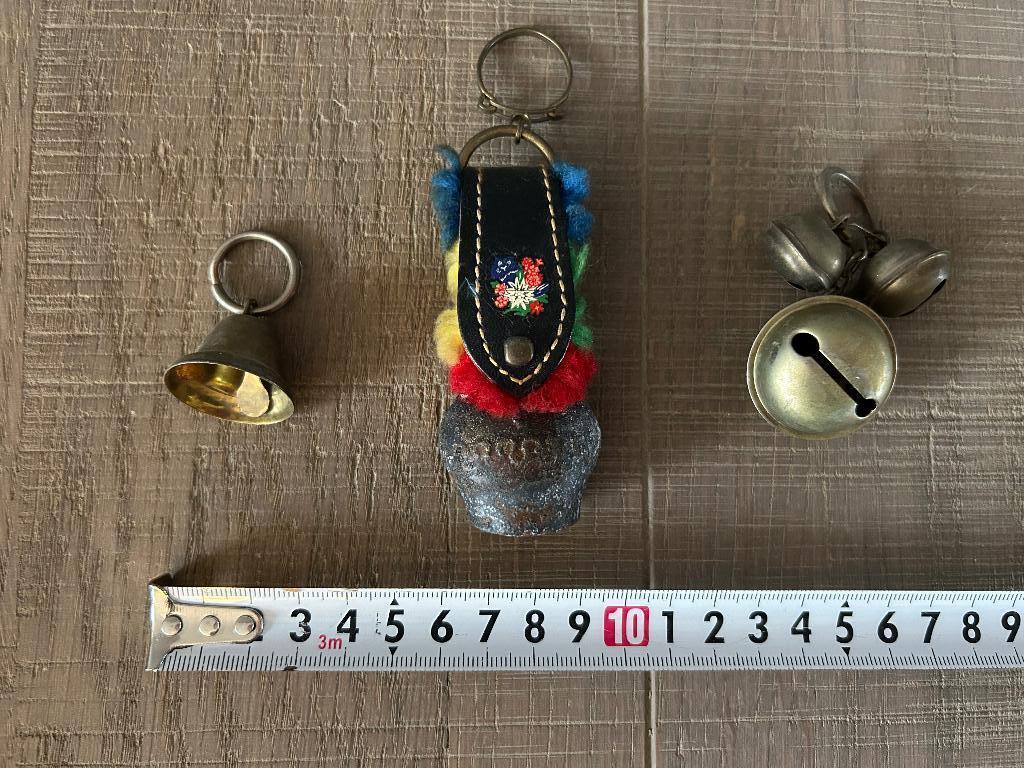 Set vintage belletjes - sleutelhanger, Ophalen of Verzenden, Gebruikt, Overige typen