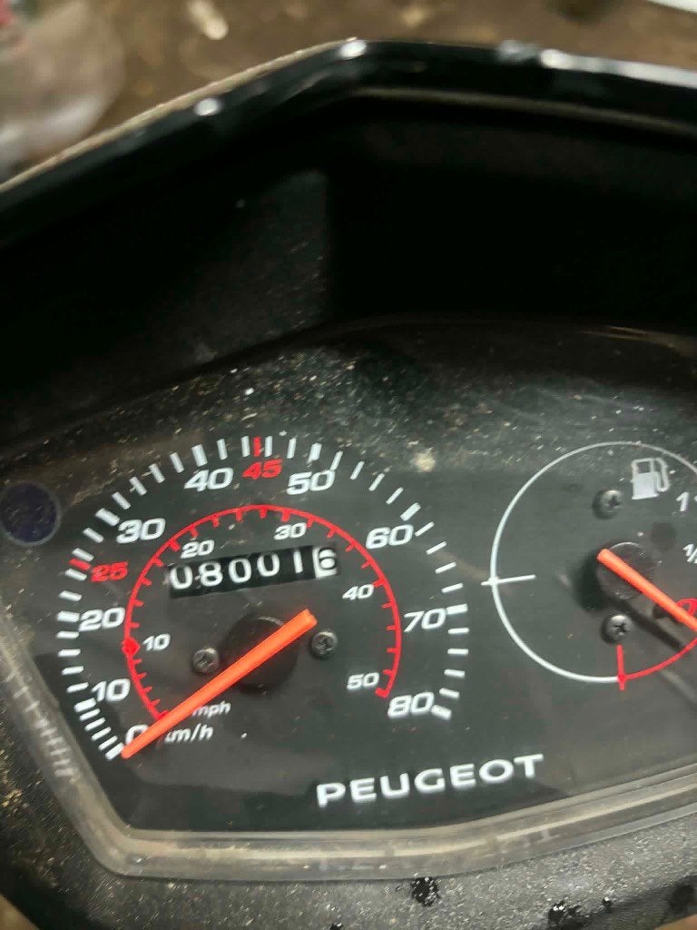 Brommer, Fietsen en Brommers, Brommers | Peugeot, Ophalen, Gebruikt, Overige modellen, Klasse B (45 km/u)