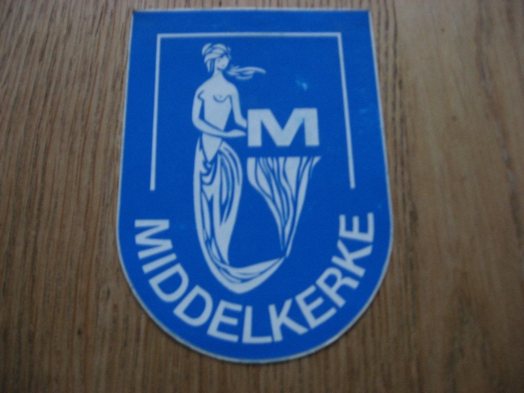 Vintage Sticker Middelkerke 8 x 11 cm, Collections, Enlèvement ou Envoi, Neuf, Autres types