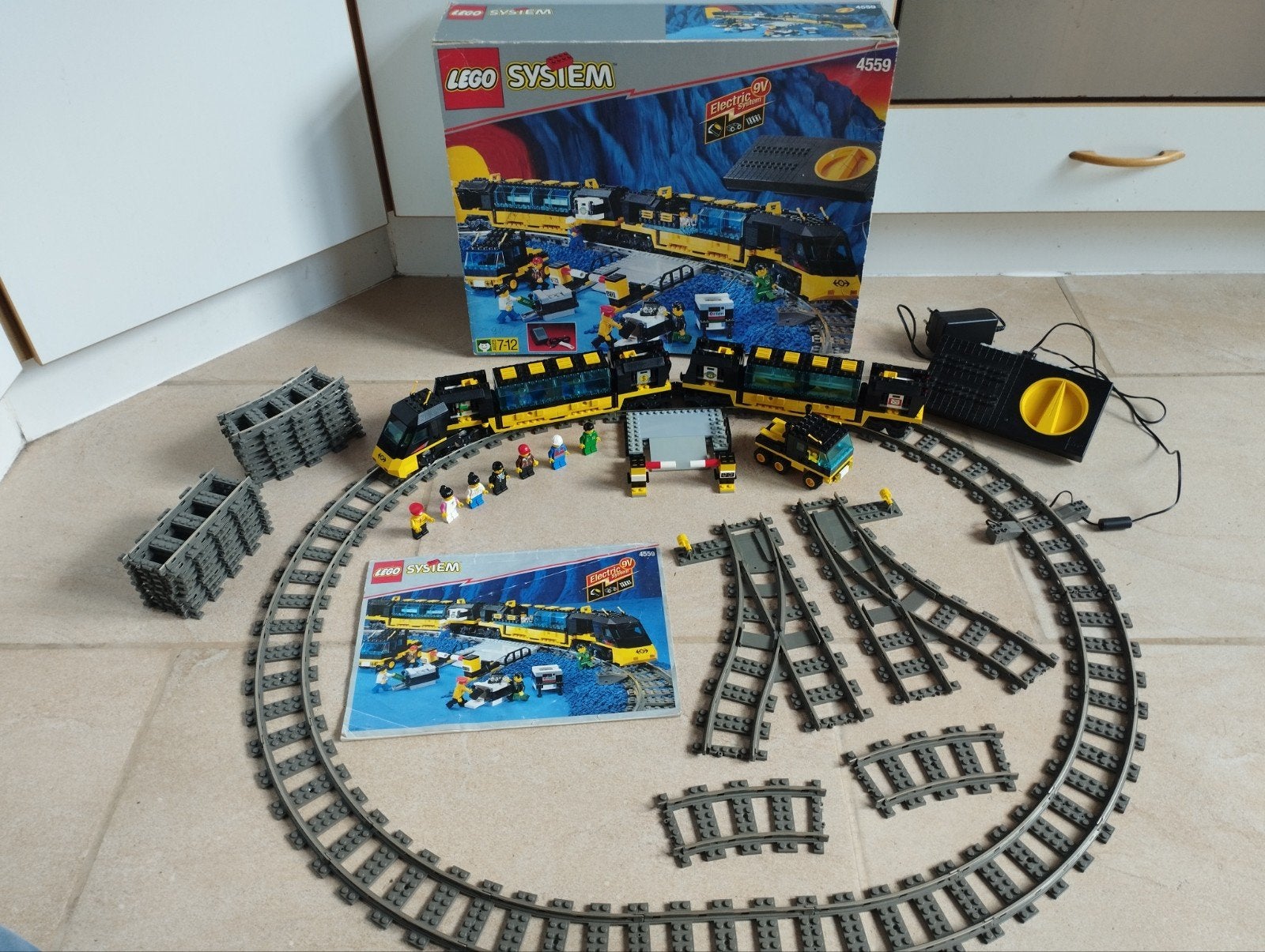 lego passagiers trein 9V 4559, City, Inclusief instructies, Lego, Ophalen of Verzenden