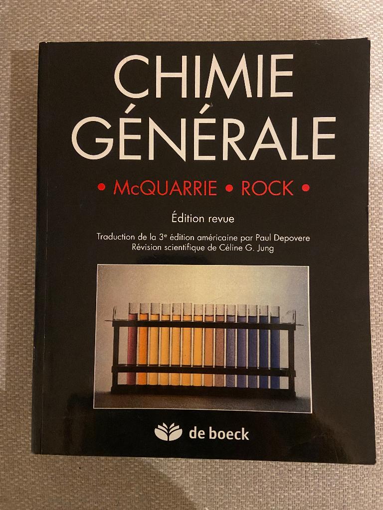 Chimie générale, Livres, Enlèvement, Comme neuf, Sciences humaines et sociales