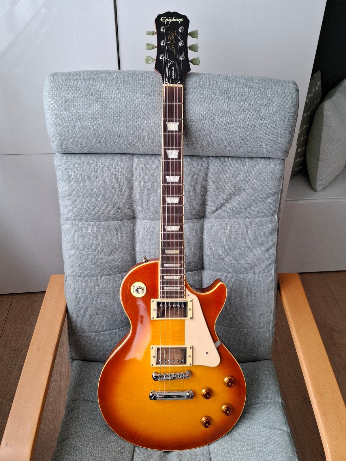 Epiphone Les Paul Sunburst elektrische gitaar, Ophalen, Zo goed als nieuw, Solid body, Epiphone