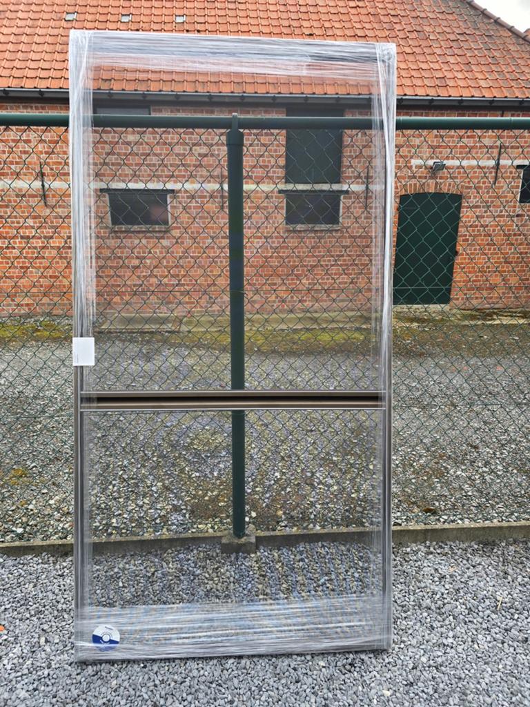 2 x schuifhor aluminium anoduse c34, Doe-het-zelf en Bouw, Deuren en Vliegenramen, Ophalen