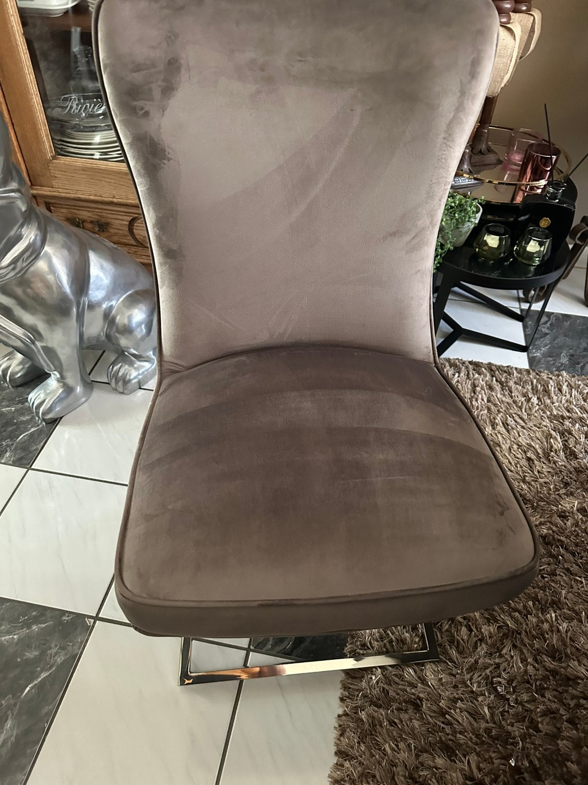 Twee eric kuster stoelen, Huis en Inrichting, Stoelen, Ophalen, Twee, Zo goed als nieuw, Velvet stoelen