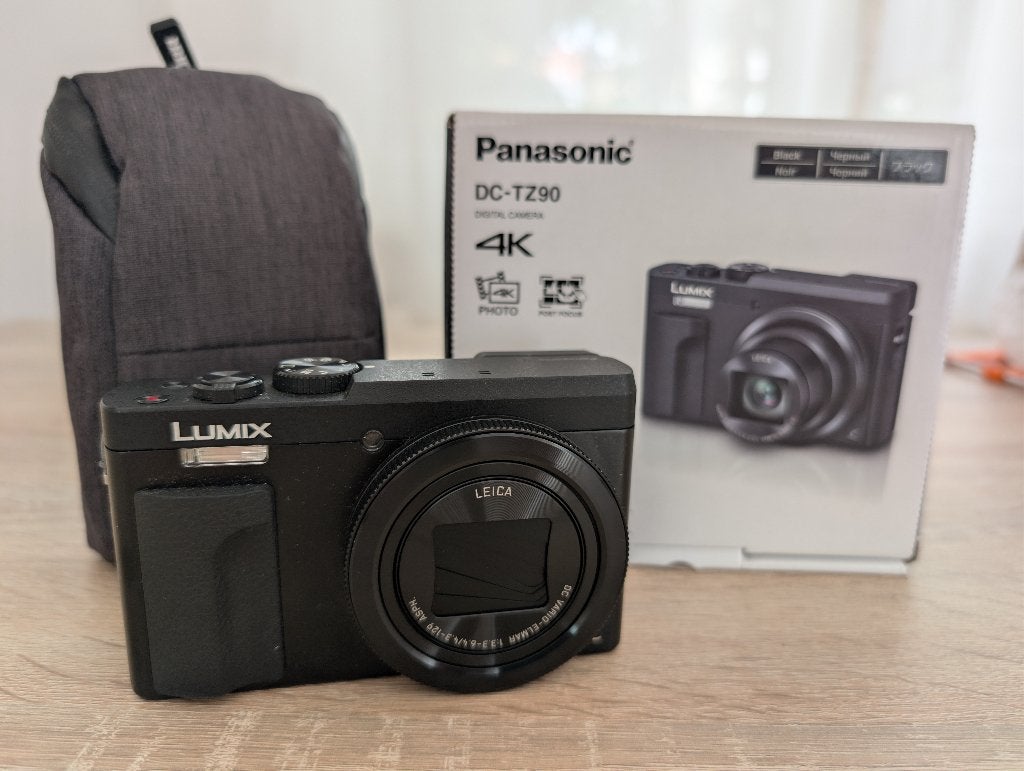 Panasonic Lumix DC-TZ90 — Uitstekende conditie, Ingebouwde flitser, Ophalen of Verzenden, Zo goed als nieuw, Compactcamera