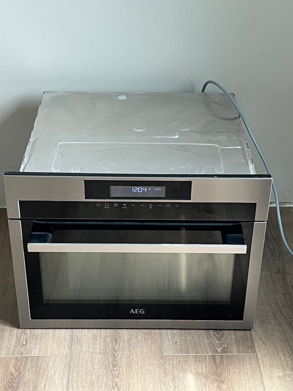 AEG Inbouw Combi-oven 45 cm RVS, Ophalen, AEG, Inbouw, Combi-oven