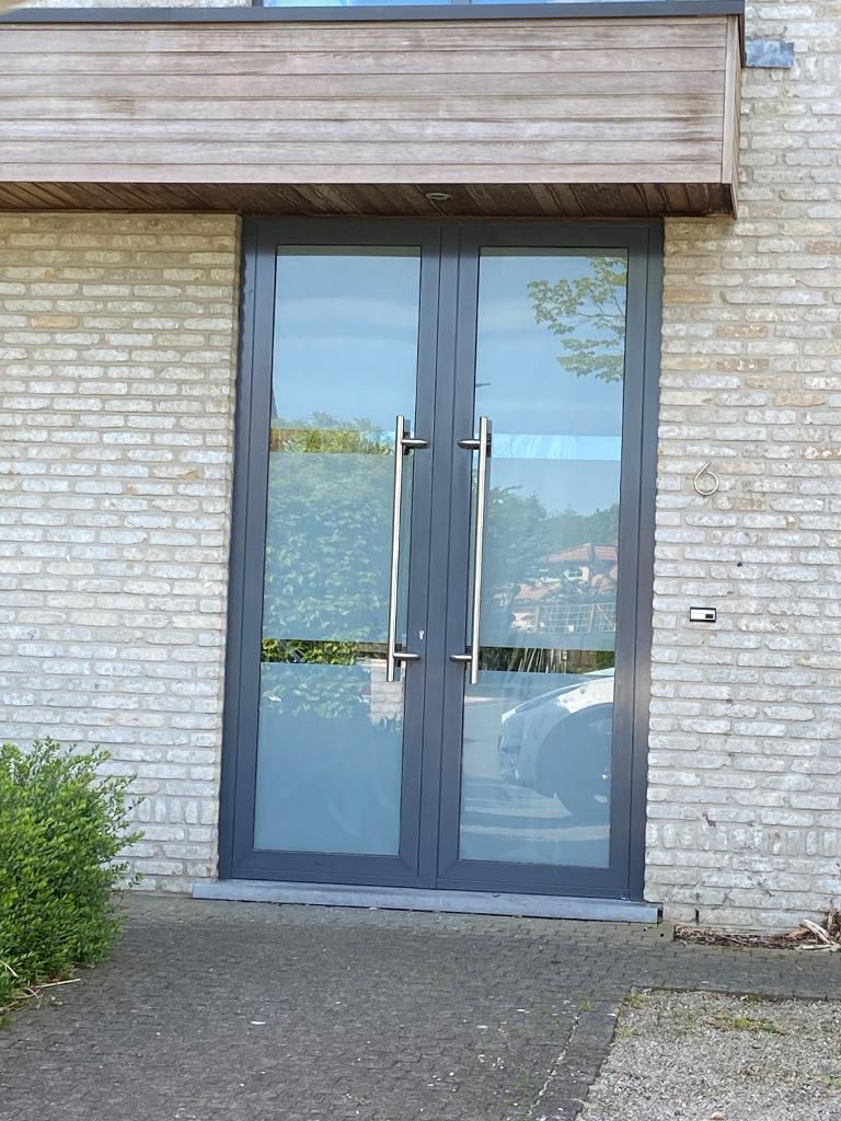 Ramen + voordeur, Doe-het-zelf en Bouw, Ophalen, Gebruikt, Gevelraam of Ruit, Dubbelglas