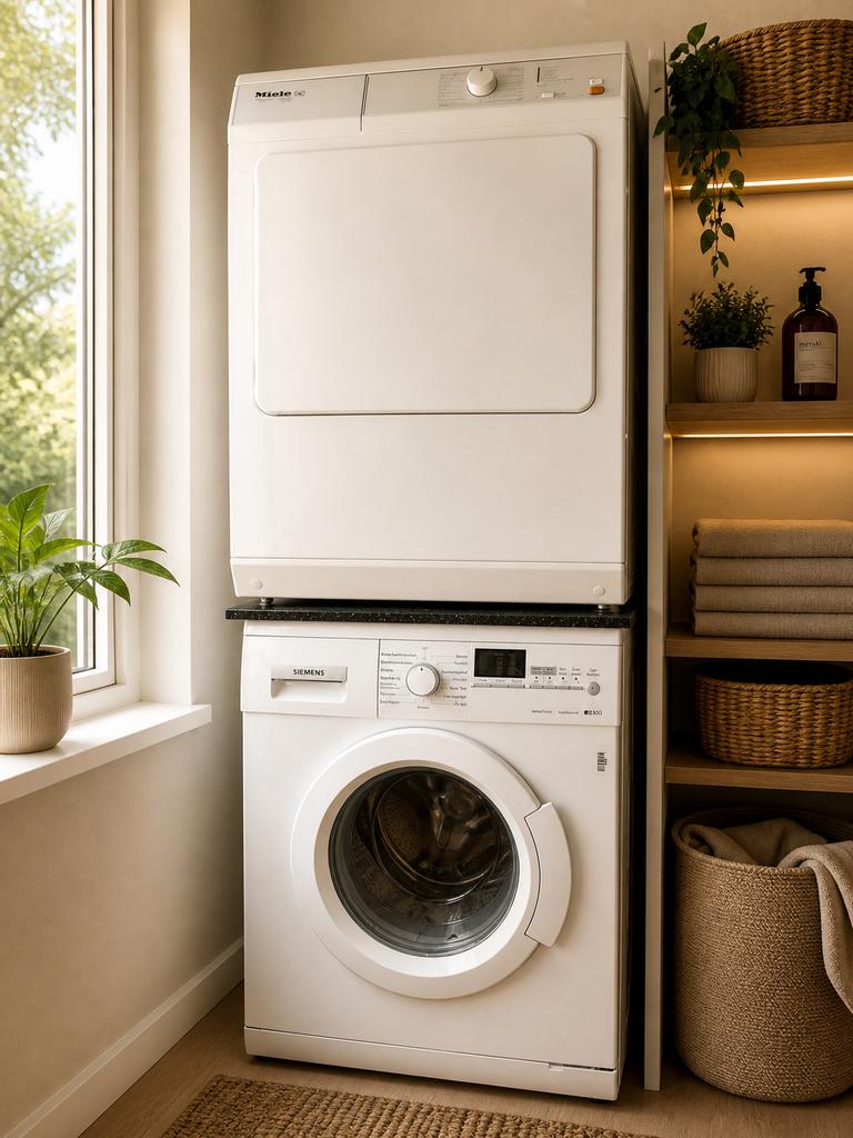 koopje! siemens iq300 wasmachine en miele condensdroger, Elektronische apparatuur, Ophalen, Zo goed als nieuw
