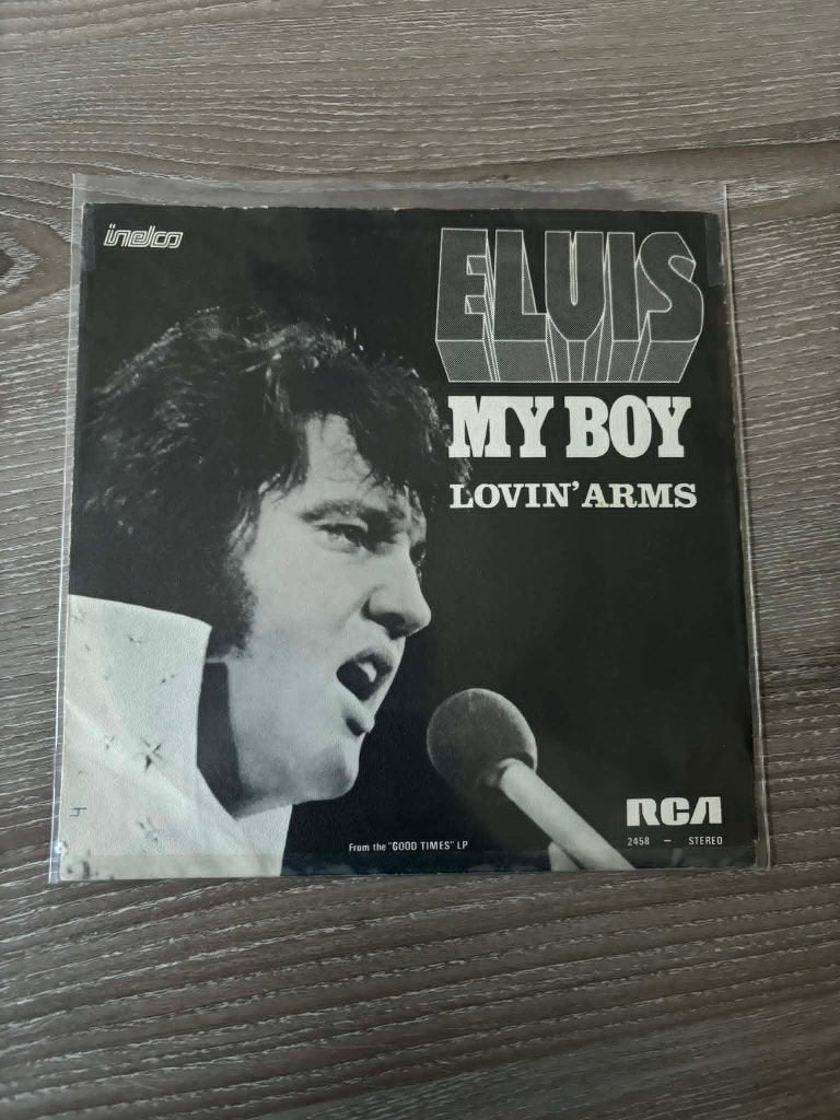 Elvis single, My boy/Loving arms, Nederlandse persing,5 euro, Cd's en Dvd's, Vinyl Singles, Gebruikt, 7 inch, Ophalen of Verzenden