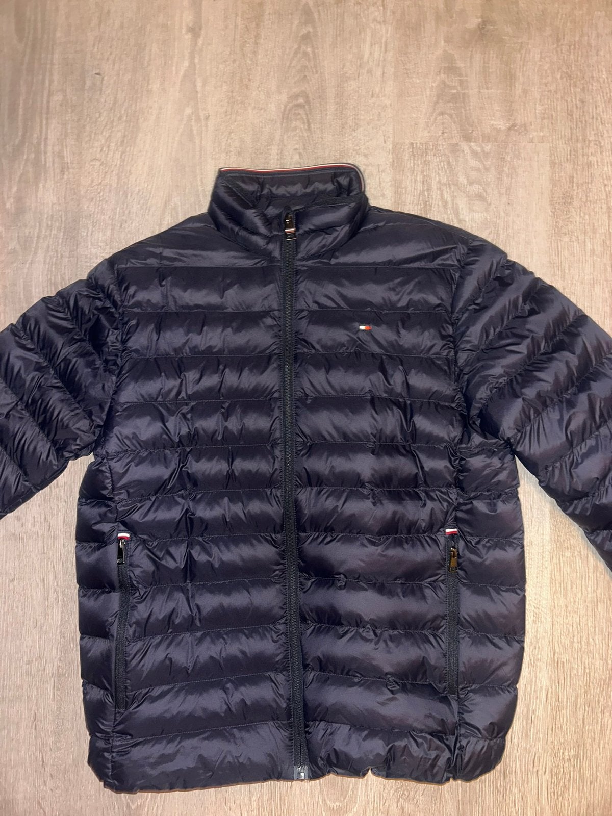 Blauwe tommy hilfiger jas maat S, Enlèvement ou Envoi, Neuf, Taille 46 (S) ou plus petite, Bleu