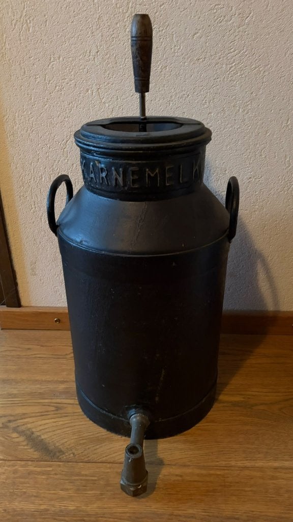 Oude karnemelkkan met kraan melkbus landelijke decoratie, Ophalen