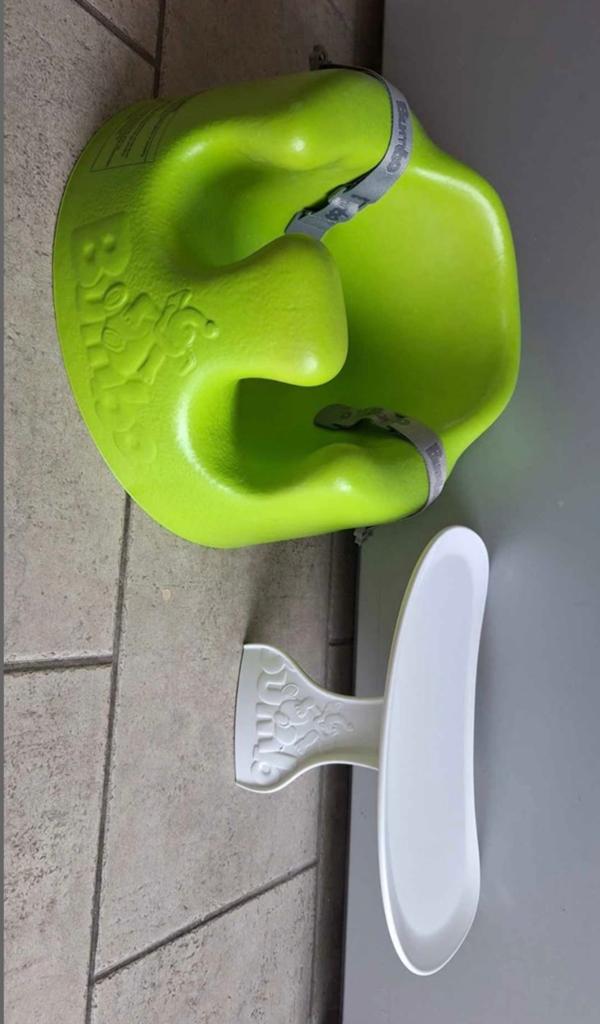 Bumbo zitje met tafeltje, Ophalen