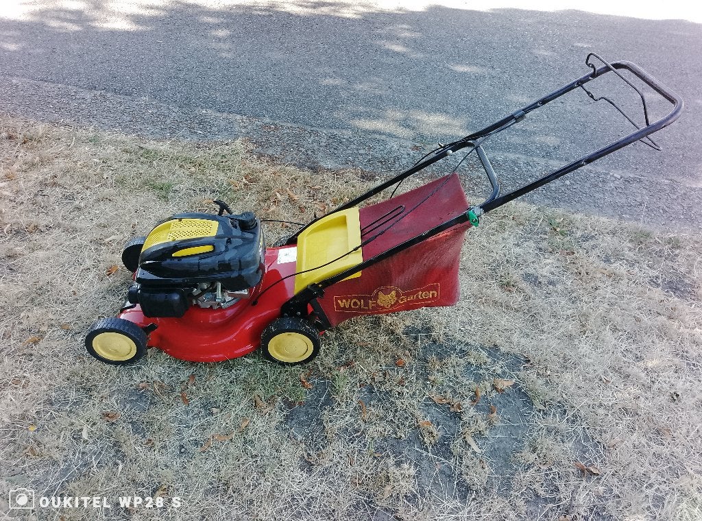 Wolfgarten grasmaaier 4600a 46cm benzine, Tuin en Terras, Grasmaaiers, Ophalen