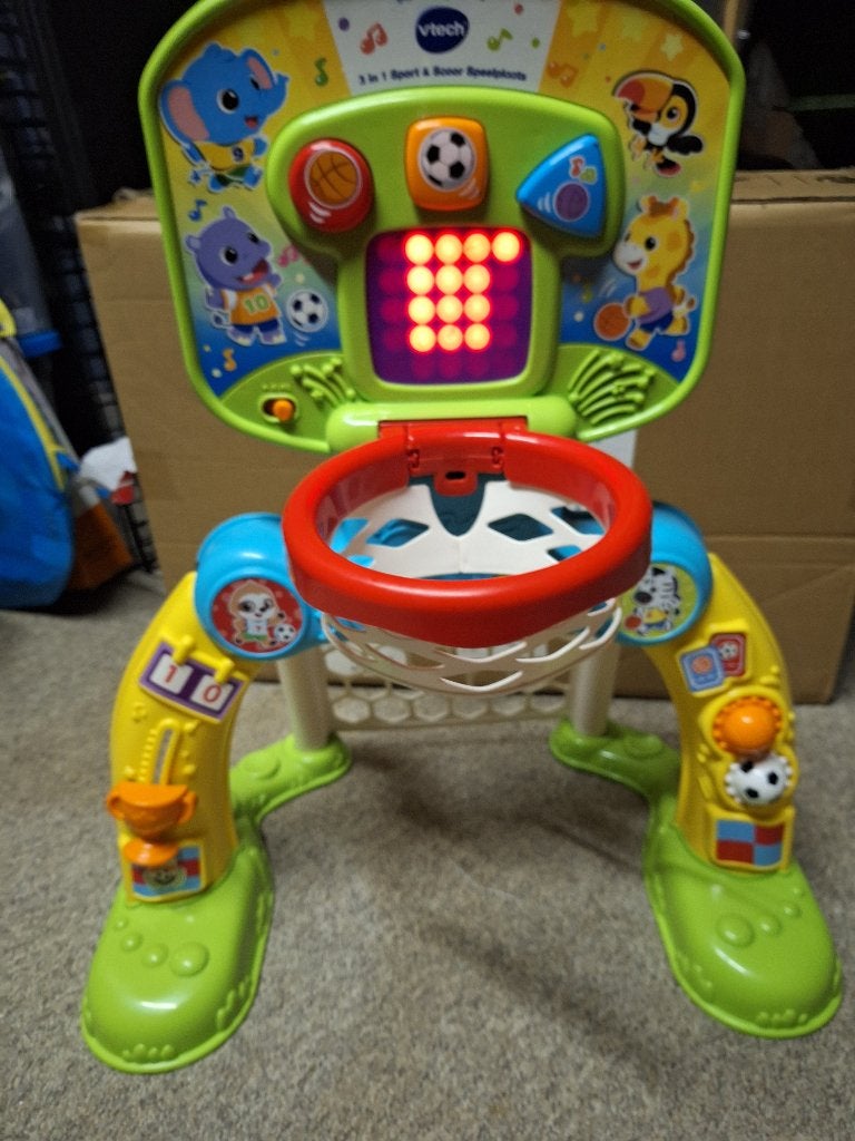 Vtech voetbalgoal met basketring, Ophalen, Gebruikt, 6 maanden tot 2 jaar
