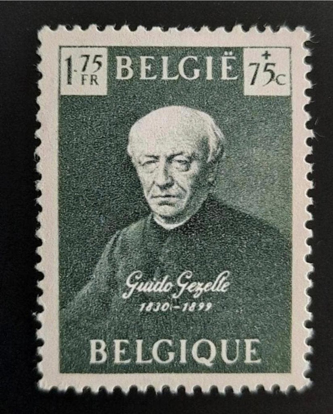 België: OBP 813 ** Guido Gezelle 1949., Postzegels en Munten, Orginele gom, Ophalen of Verzenden, Zonder stempel, Postfris