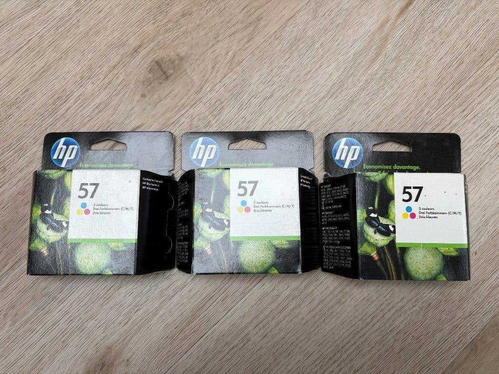 3 stuks cartridge HP 57 tri-color in dichte doosjes, Computers en Software, Ophalen of Verzenden, Nieuw, Cartridge, HP ORIGINAL
