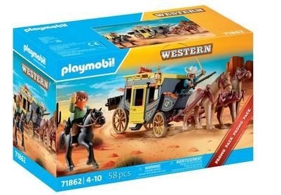 PLAYMOBIL Western Wild West Stagecoach neuf, Enlèvement ou Envoi, Neuf, Kit complet, Véhicule