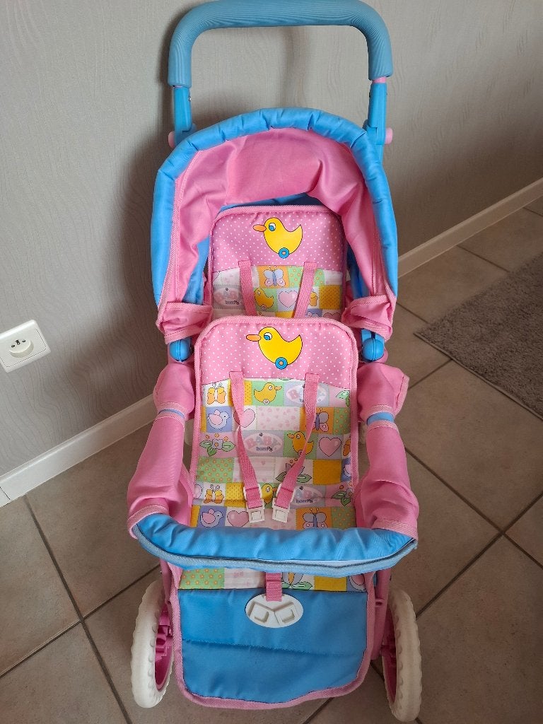 Baby born buggy (voor 2 poppen), Kinderen en Baby's, Ophalen, Zo goed als nieuw, Overige typen