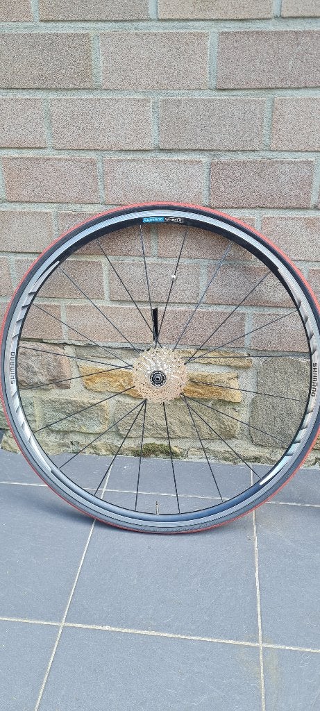Set Shimano WH-R550 racevelgen + cassette 10v 11-23, Fietsen en Brommers, Zo goed als nieuw, Aluminium, Shimano, Ophalen