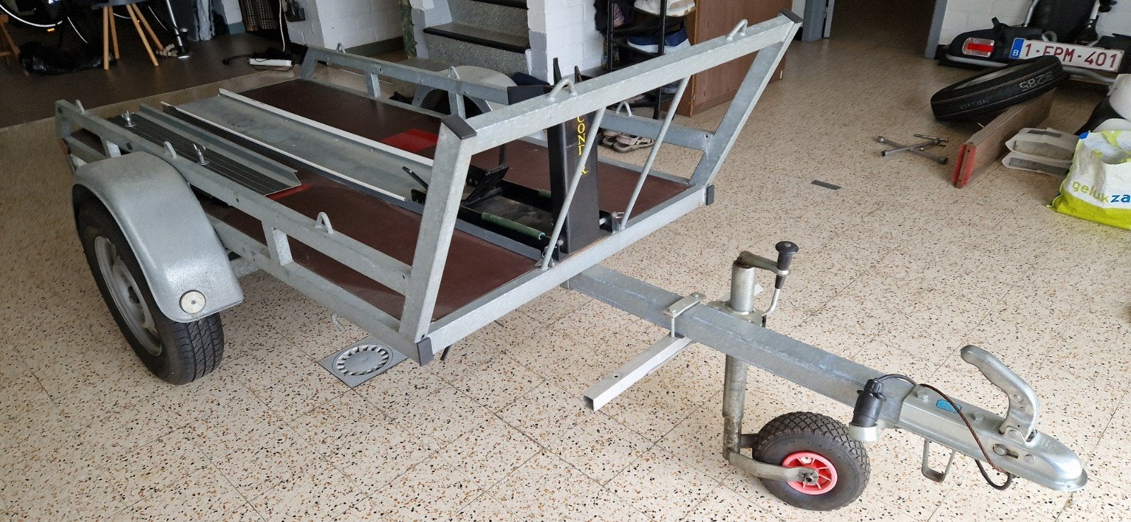 Aanhangwagen voor Moto, Enlèvement
