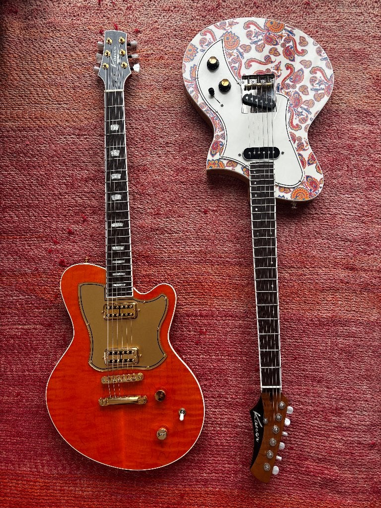 Kauer Starliner Deluxe & Korona Paisley - unique versions, Ophalen of Verzenden, Zo goed als nieuw, Semi-solid body, Overige merken