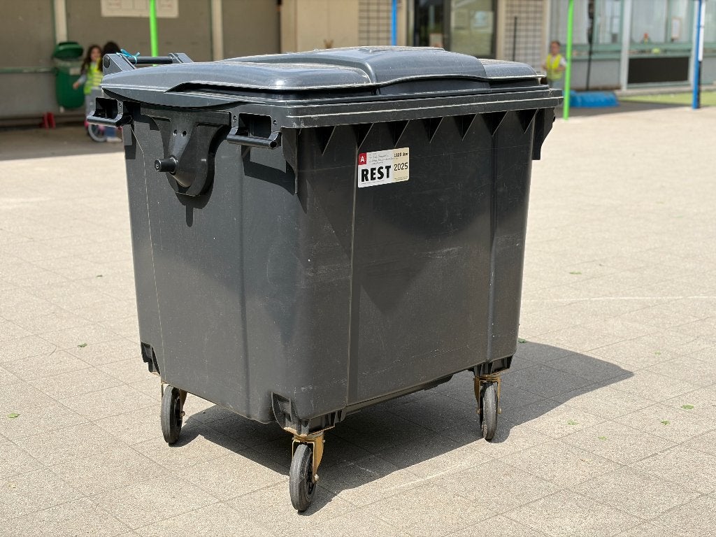 Conteneur à déchets noir de 1100 litres, Bricolage & Construction, Conteneurs, Enlèvement