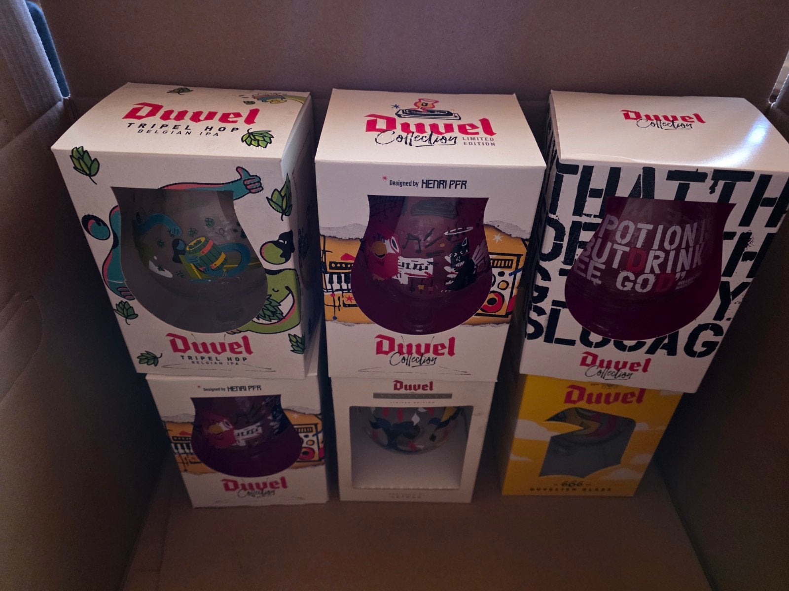duvel colector glazen/flessen, Enlèvement