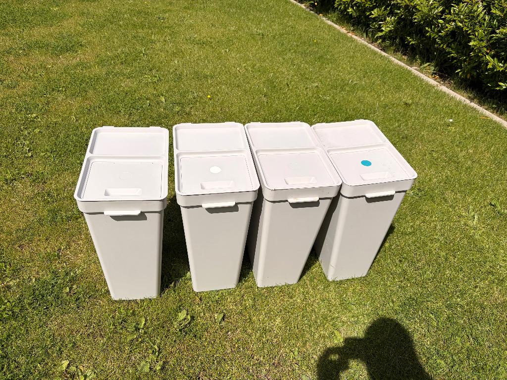 Afvalsorteerbak-Wasmand Ikea Hallbar, Huis en Inrichting, Woonaccessoires | Prullenbakken, Ophalen, Kunststof, Gebruikt, 50 tot 75 cm