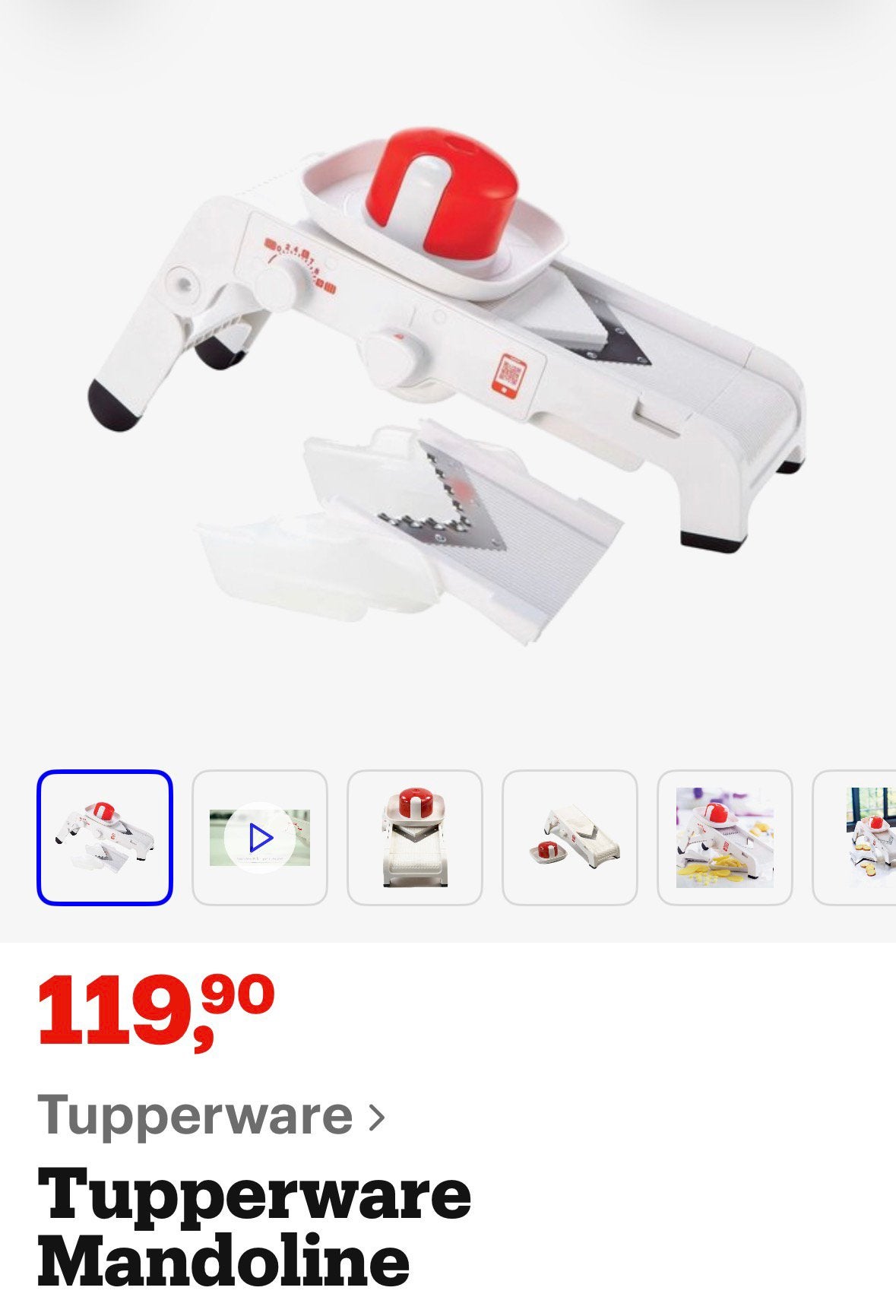 Mandoline Tupperware, Enlèvement, Comme neuf
