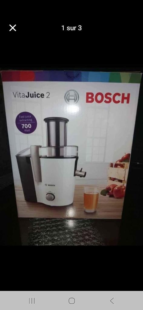 Bosch VitaJuice2-sapcentrifuge, Elektronische apparatuur, Ophalen, Zo goed als nieuw