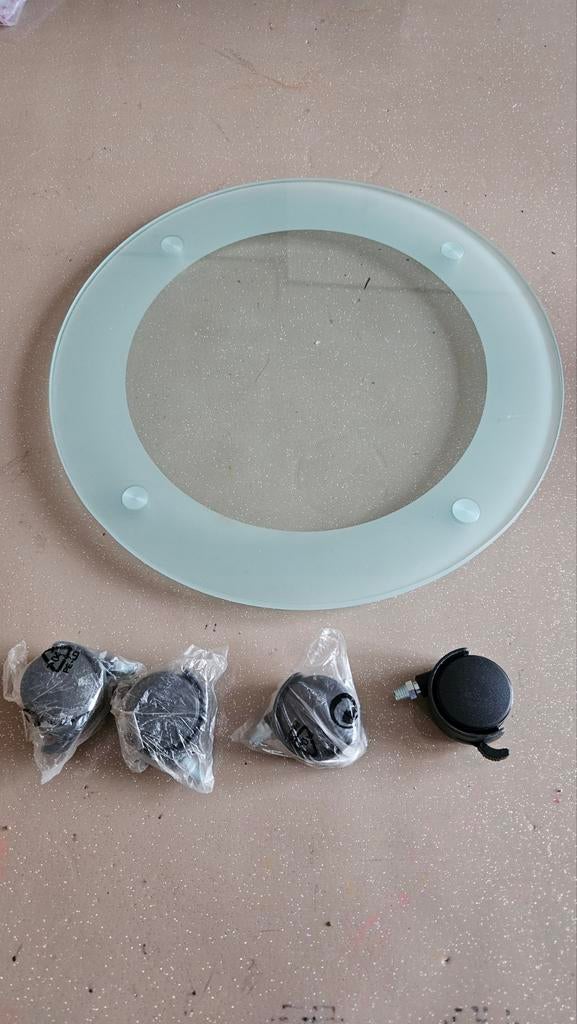 Support sur roulettes en verre pour plantes, Enlèvement