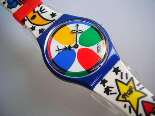 Swatch GN134 Space People JC de Castelbjac 1992 Nieuw!!!, Handtassen en Accessoires, Horloges | Heren, Ophalen of Verzenden, Swatch