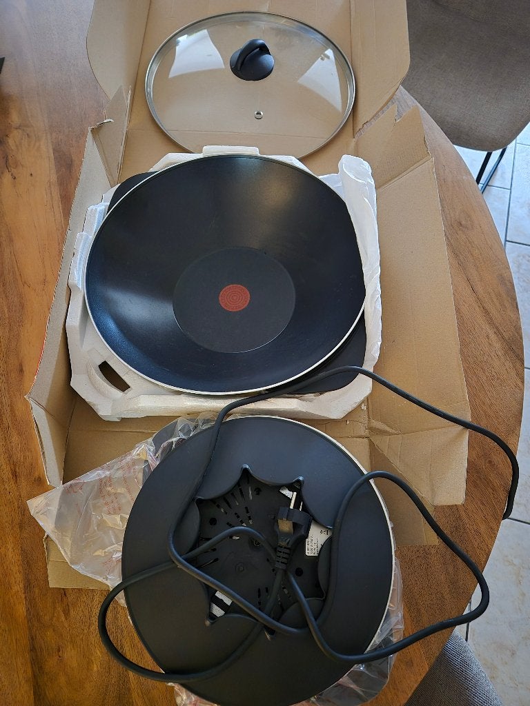 Wok Tefal, Elektronische apparatuur, Ophalen, Zo goed als nieuw, Elektrisch, Fondueset