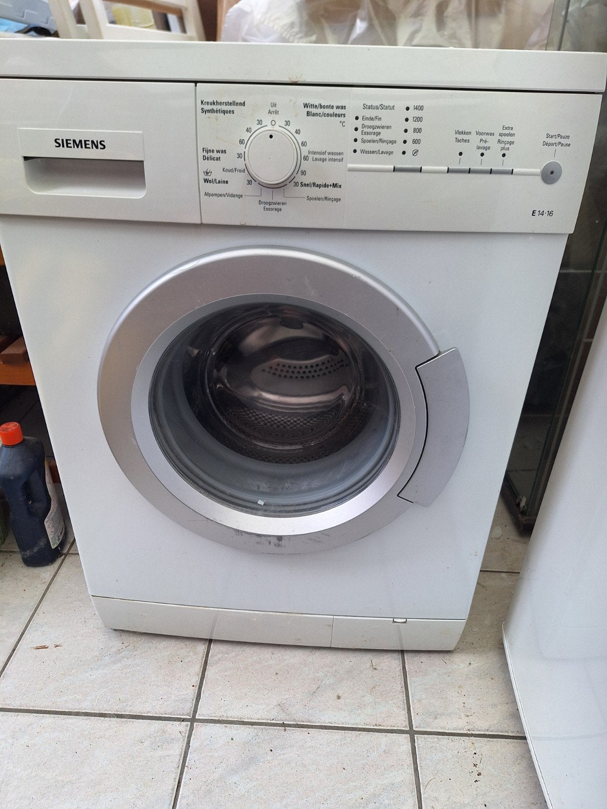 Siemens wasmachine, Elektronische apparatuur, Wasmachines, Ophalen, Zo goed als nieuw, Voorlader, 1200 tot 1600 toeren