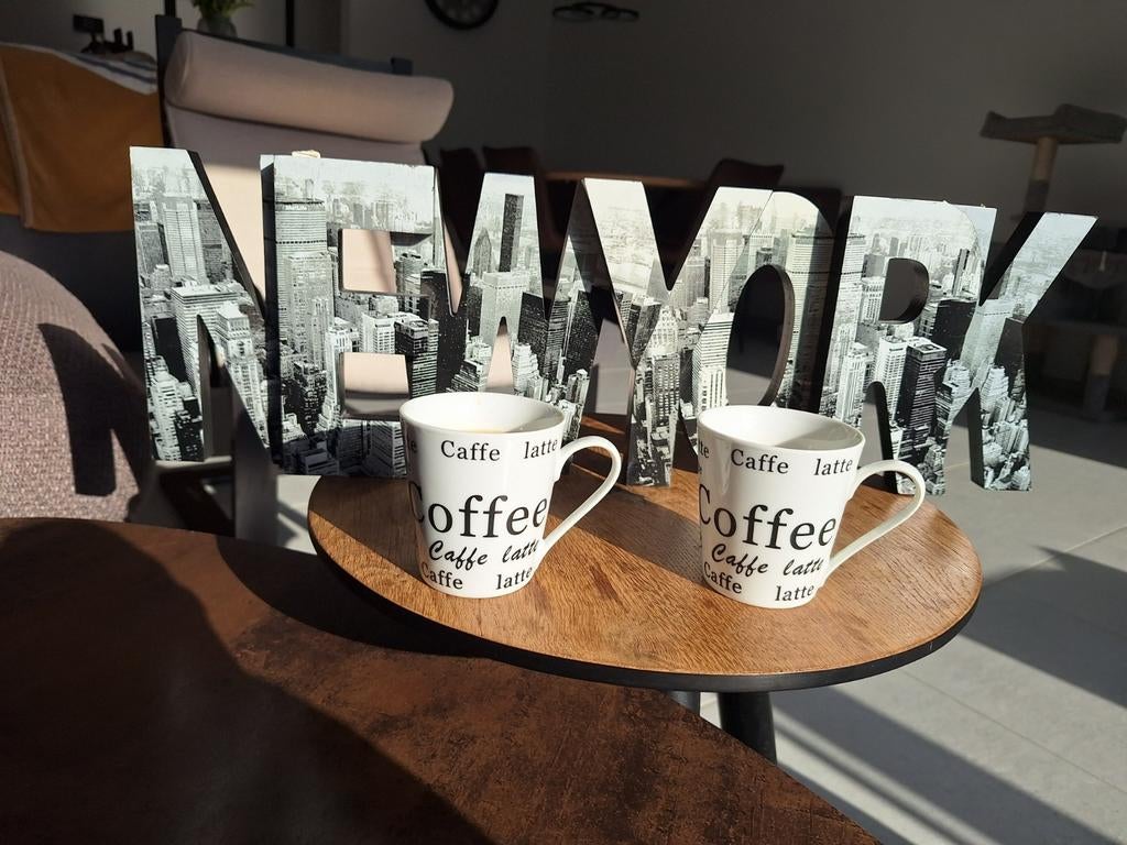 Prachtige "New York" Wanddecoratie / Decoratieletters, Ophalen of Verzenden