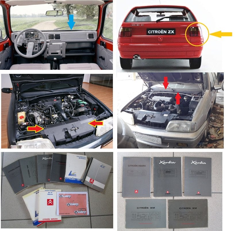 DESTOCKAGE – lot de pièces et manuels Citroën d'époque, Enlèvement