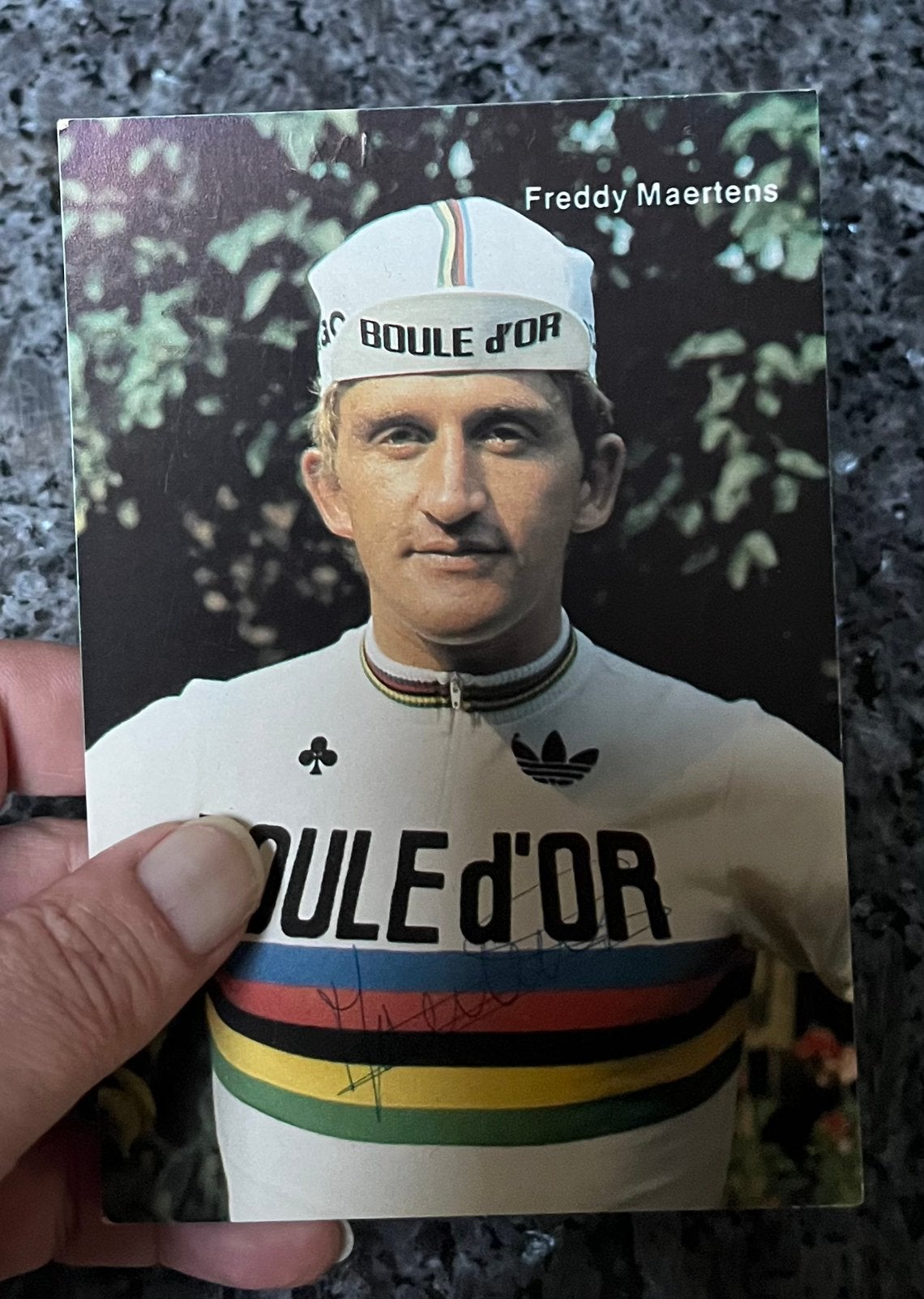 Wielrenner Freddy Maertens wereldkampioen gesigneerd, Ophalen, Zo goed als nieuw