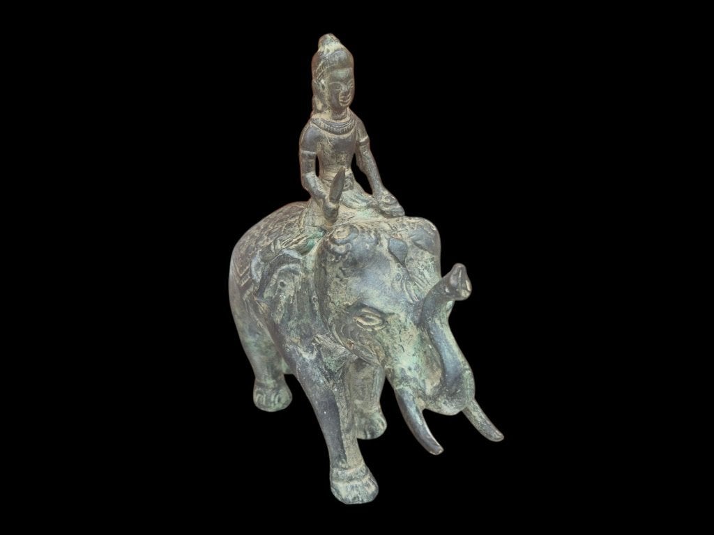 Bronzen olifantenbeeld uit de jaren 50, Ophalen, Brons