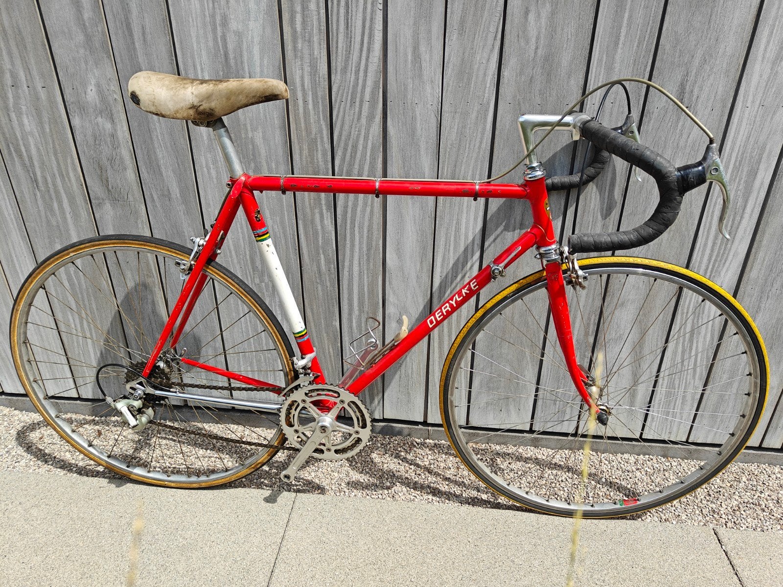 2x vintage jaren '70 echte koersfietsen, Ophalen, Velgrem
