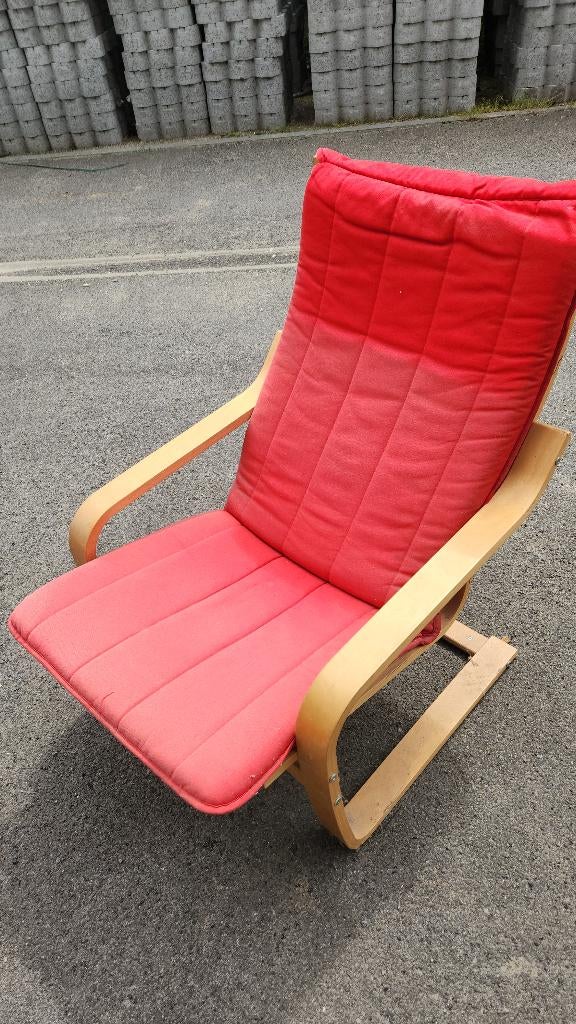Fauteuil ikea, Huis en Inrichting, Fauteuils, Ophalen, Gebruikt, 75 tot 100 cm, Landelijk