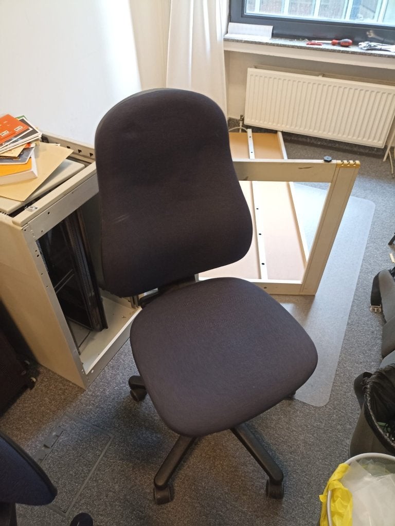 Gratis! 2 Chaises de bureau // 2 Office Chairs, Enlèvement, Utilisé, Bleu, Chaise de bureau