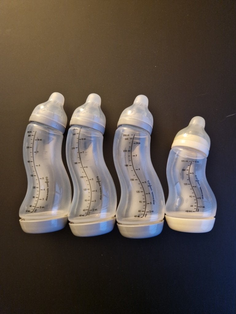 Voedingsflessen Difrax 3 grote 250ml en 1 kleiner van 170ml, Kinderen en Baby's, Babyvoeding en Toebehoren, Ophalen of Verzenden
